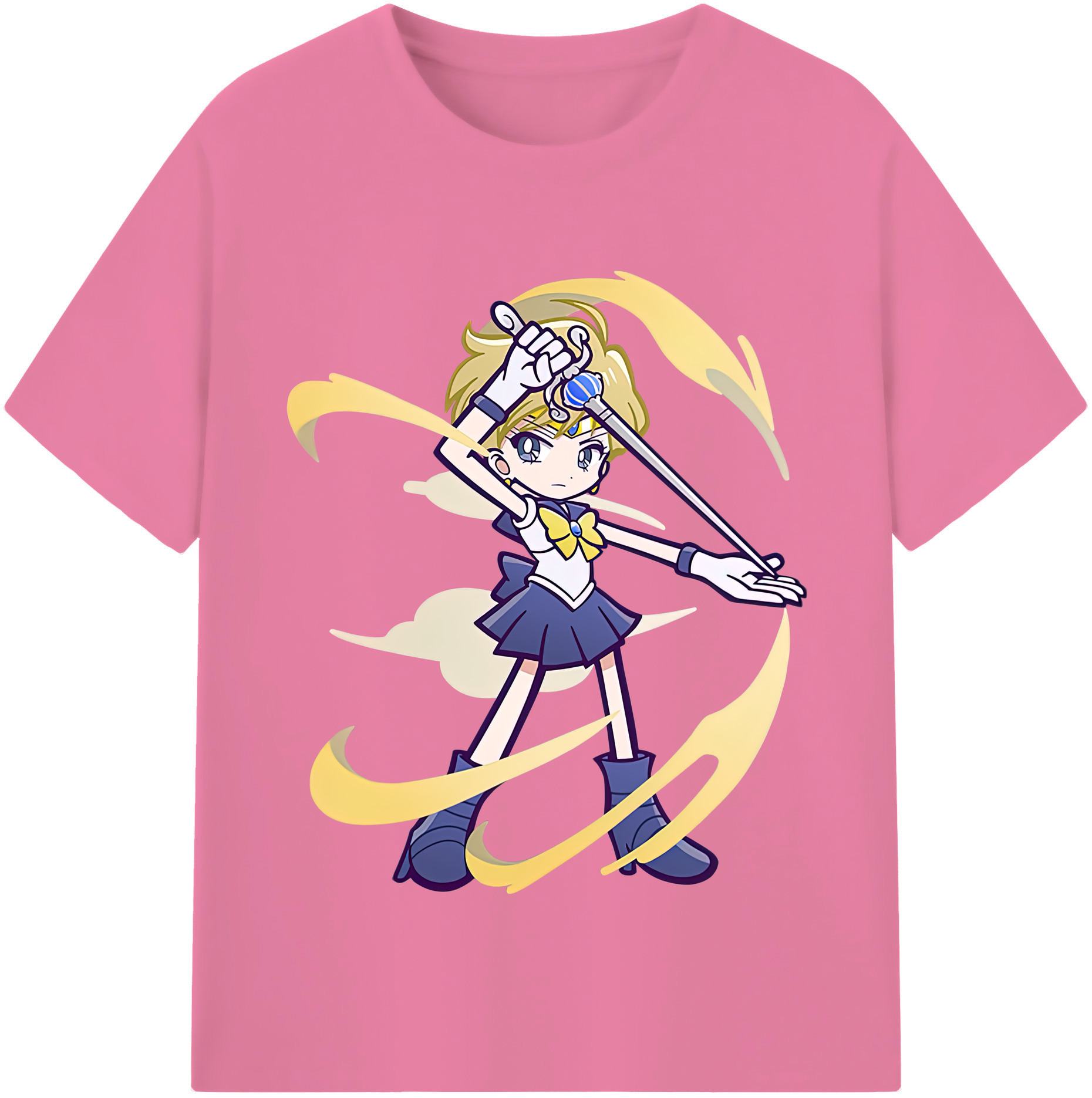 （画像用） 美少女戦士セーラームーン 天王はるか Sailor Moon Tenoh Haruka 綿100％半袖Tシャツ（フロントプリント）